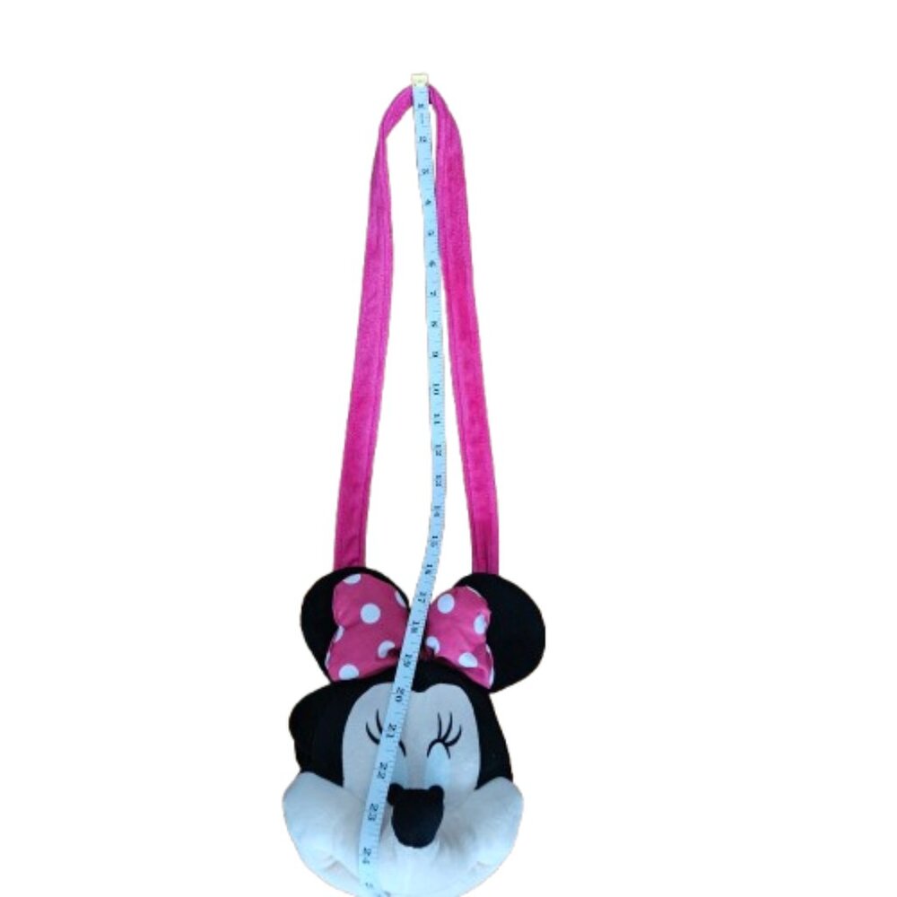 Fast Forward Disney Junior Minnie Mouse Plush Crossbody Shoulder Bag - Picture 9 of 10